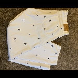 Polo jeans white with black sculls
